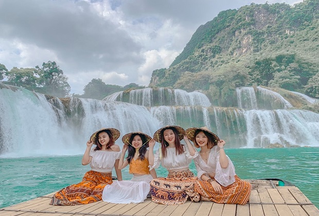 thác bản giốc - sống ảo với background đẹp