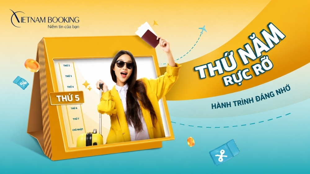 Thứ 5 rực rỡ Vietnam Airlines: Ưu đãi giảm đến 15% giá vé