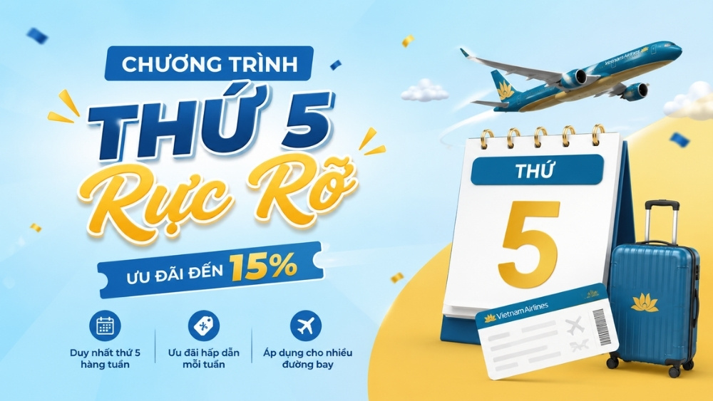 Chương tr&igrave;nh Thứ 5 Rực Rỡ của Vietnam Airlines