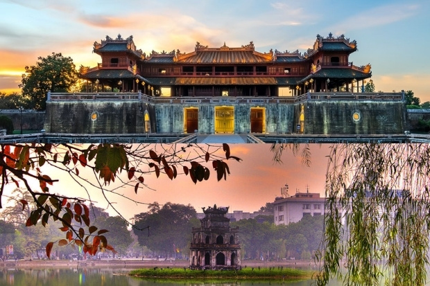 Kết nối hai miền di sản c&ugrave;ng v&eacute; m&aacute;y bay Bamboo Airways Huế đi H&agrave; Nội