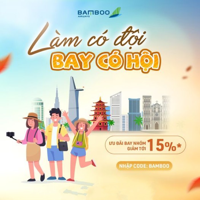 đặt vé máy bay Bamboo Airways tháng 11