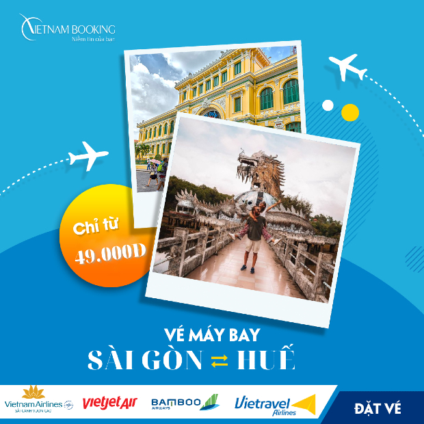Vé máy bay Vietjet Air Sài Gòn đi Huế