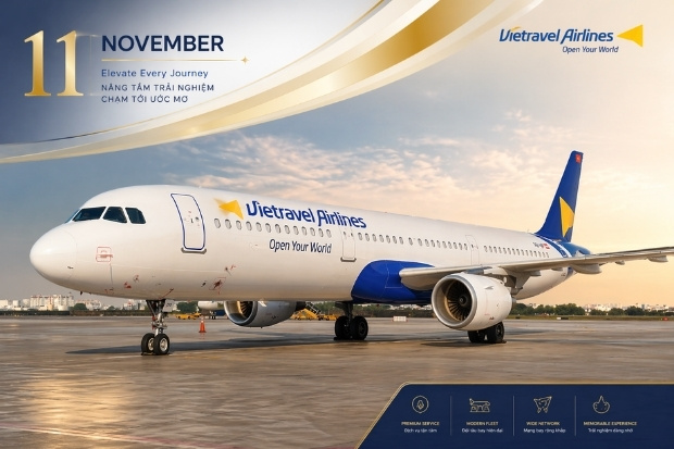 Khởi đầu h&agrave;nh tr&igrave;nh m&ugrave;a thu c&ugrave;ng v&eacute; m&aacute;y bay th&aacute;ng 11 Vietravel Airlines