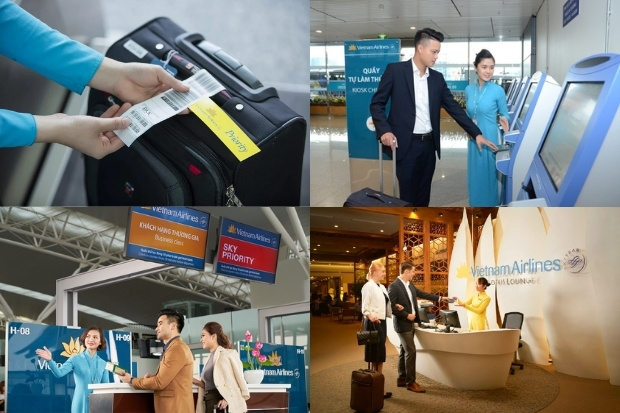Tận hưởng đặc quyền h&agrave;nh l&yacute; v&agrave; dịch vụ mặt đất ưu ti&ecirc;n của Vietnam Airlines