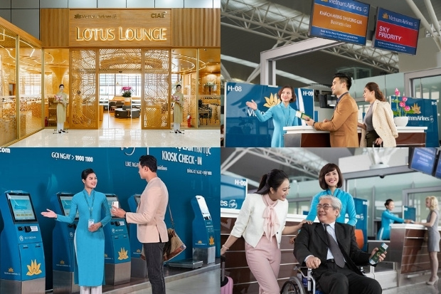 Những dịch vụ cao cấp tại s&acirc;n bay Cam Ranh v&agrave; T&acirc;n Sơn Nhất c&ugrave;ng  Vietnam Airlines