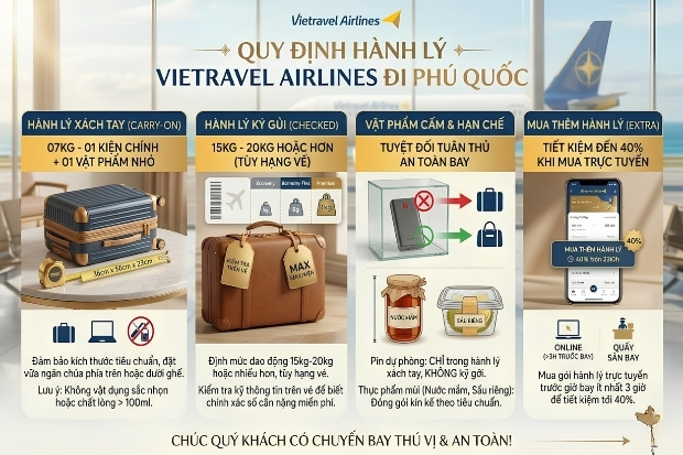   t&igrave;m hiểu kỹ c&aacute;c quy định về h&agrave;nh l&yacute; l&agrave; bước kh&ocirc;ng thể thiếu để h&agrave;nh tr&igrave;nh diễn ra su&ocirc;n sẻ.