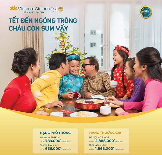 khuyến mãi vé Tết Vietnam Airlines