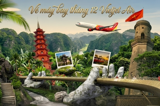 V&eacute; m&aacute;y bay th&aacute;ng 12 Vietjet Air - Cơ hội du lịch trong kh&ocirc;ng gian lễ hội khắp dải đất h&igrave;nh chữ S