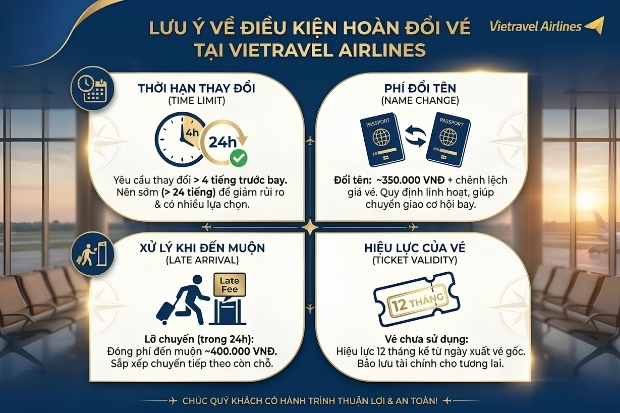 Hiểu r&otilde; c&aacute;c quy định về ho&agrave;n v&eacute; c&aacute;c điều khoản đi k&egrave;m với từng hạng v&eacute;