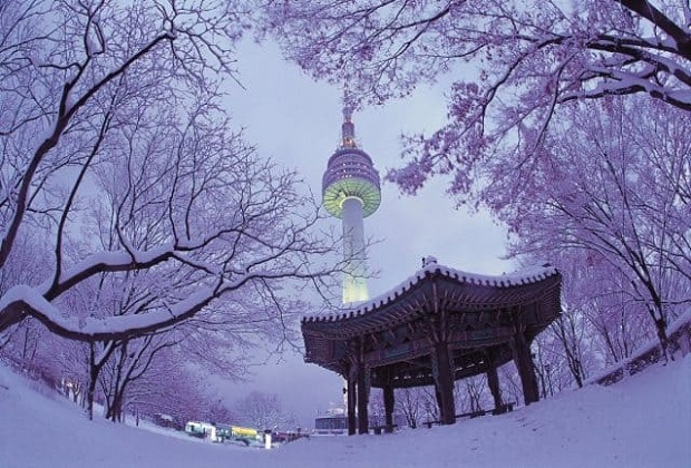 du lịch hàn quốc tháng 1 - tháp namsan
