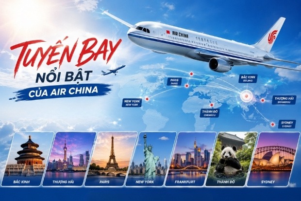Những tuyến bay nổi bật của Air China