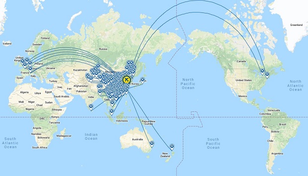 Mạng lưới đường bay China Eastern