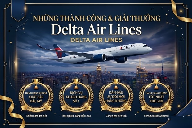 Những th&agrave;nh tựu n&agrave;y l&agrave; minh chứng r&otilde; n&eacute;t cho gi&aacute; trị thực tế m&agrave; kh&aacute;ch h&agrave;ng nhận được khi tin d&ugrave;ng v&eacute; m&aacute;y bay Delta Air Lines