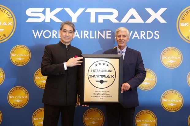 Giải thưởng 4 sao Skytrax khẳng định chất lượng dịch vụ v&eacute; m&aacute;y bay Hong Kong Airlines