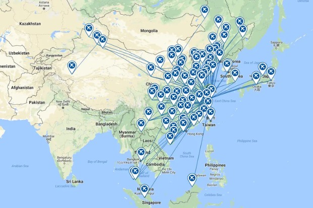 mạng lưới bay Shanghai Airlines