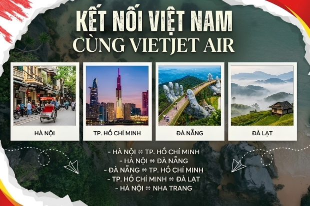 v&eacute; m&aacute;y bay th&aacute;ng 2 Vietjet Air với mức gi&aacute; tốt nhất giữa m&ugrave;a cao điểm.