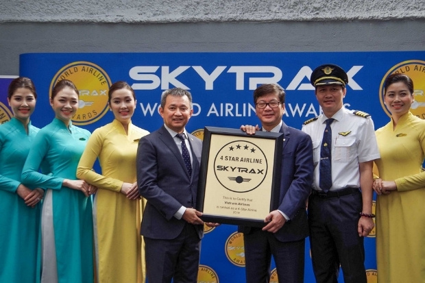 Vietnam Airlines nhận chứng chỉ h&atilde;ng h&agrave;ng kh&ocirc;ng quốc tế 4 sao từ Skytrax
