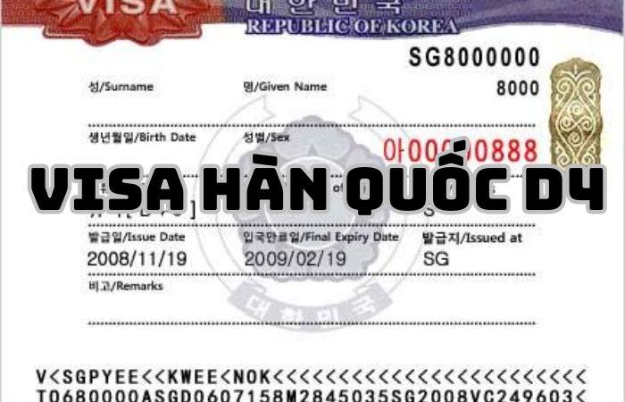 Hướng dẫn xin visa D4 Hàn Quốc thành công