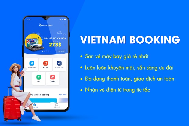 Tải tức thì App Vietnam Booking lựa lựa chọn lanh lợi cho tới hành trình dài săn bắn vé máy cất cánh giá chỉ rẻ