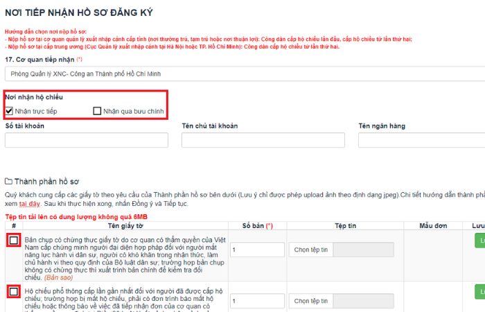 Thủ tục chi tiết l&agrave;m hộ chiếu passport online