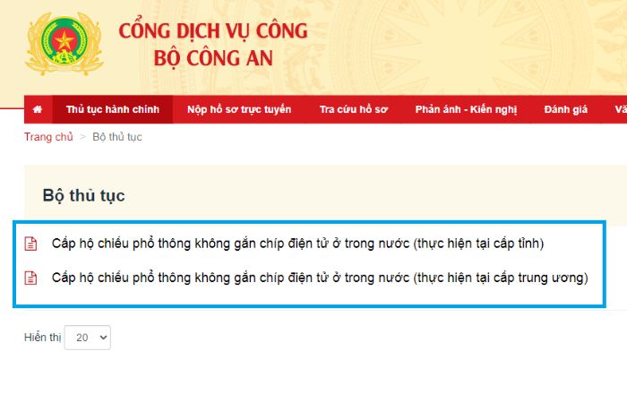 Thủ tục chi tiết l&agrave;m hộ chiếu passport online