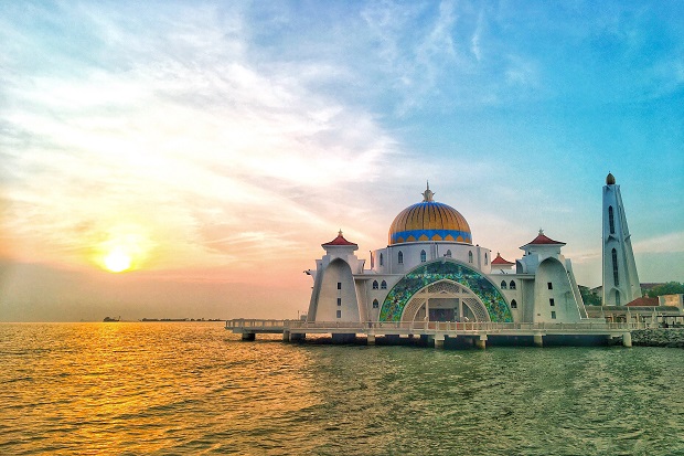 Nhà thờ Hồi giáo Malaysia - Nhà thờ Bandar Hilir - Malacca Straits