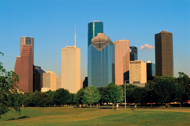 To&agrave;n cảnh trung t&acirc;m th&agrave;nh phố Houston, Texas
