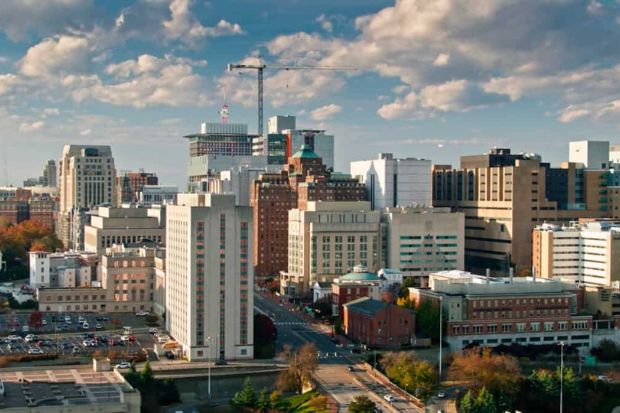 Khu trung tâm Richmond, Virginia với các tòa nhà mang nét kiến trúc đa dạng Khu trung tâm Richmond, Virginia với các tòa nhà mang nét kiến trúc đa dạng