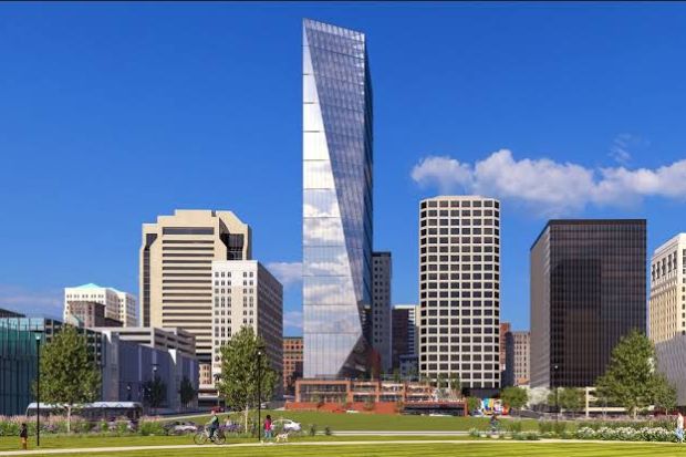 Phối cảnh tòa tháp đa chức năng được đề xuất tại trung tâm Richmond, Virginia Phối cảnh tòa tháp đa chức năng được đề xuất tại trung tâm Richmond, Virginia