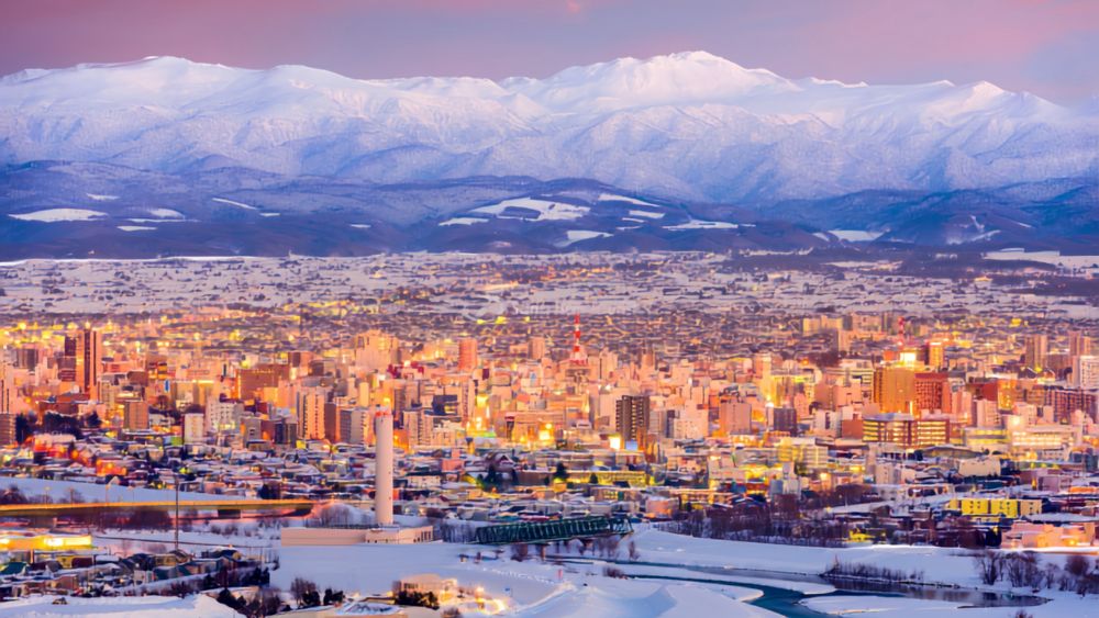 Th&agrave;nh phố Sapporo thủ phủ Hokkaido Nhật Bản 