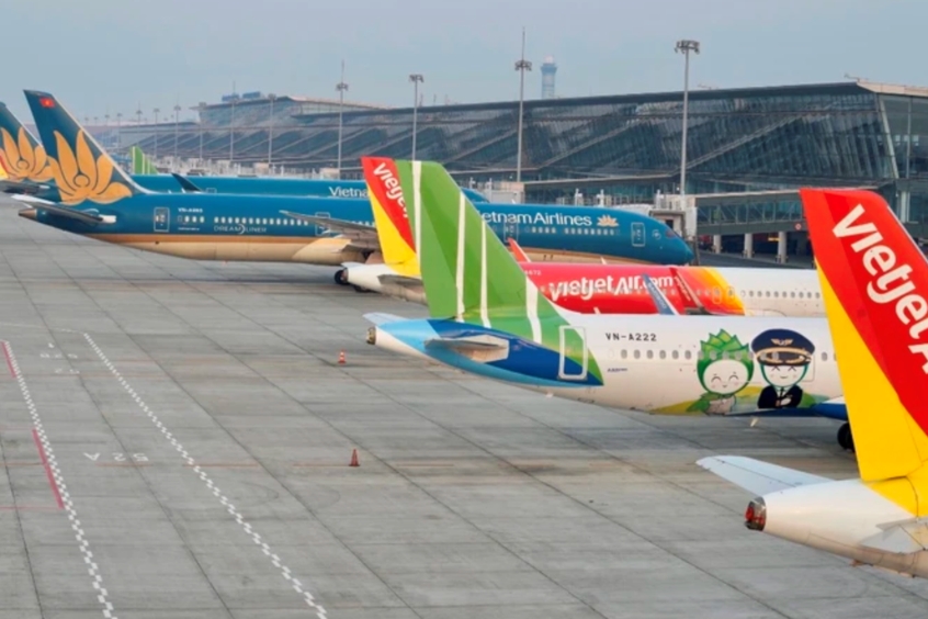 M&aacute;y bay của c&aacute;c h&atilde;ng h&agrave;ng kh&ocirc;ng nội địa Việt Nam