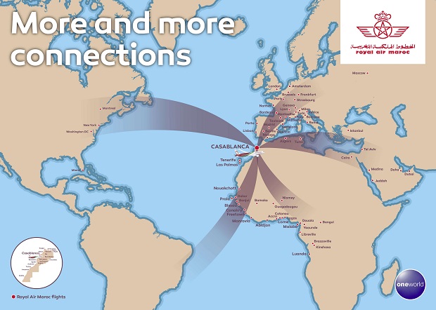 Mạng lưới bay&nbsp;Royal Air Maroc