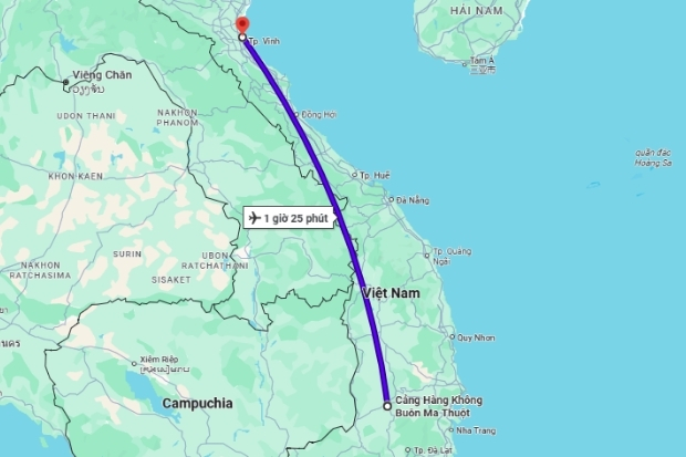 Nhu cầu di chuyển giữa Bu&ocirc;n Ma Thuột v&agrave; Vinh tăng khiến chặng bay n&agrave;y được quan t&acirc;m hơn