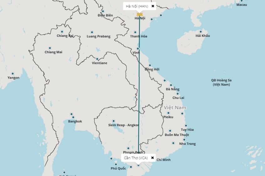 Bản đồ H&agrave;nh tr&igrave;nh từ xứ T&acirc;y Đ&ocirc; đến Thủ đ&ocirc; ng&agrave;n năm văn hiến