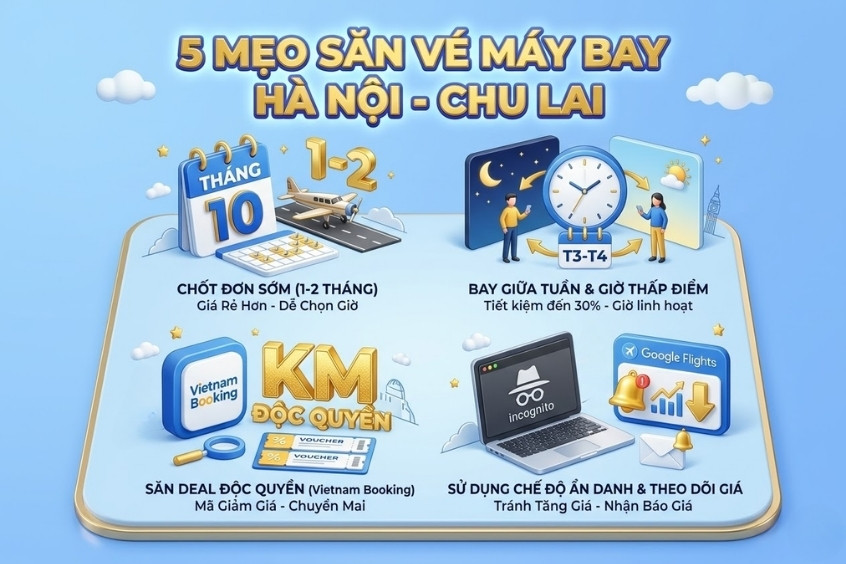 M&aacute;ch bạn mẹo săn v&eacute; m&aacute;y bay si&ecirc;u rẻ, tối ưu chi ph&iacute; cho cả h&agrave;nh tr&igrave;nh của bạn