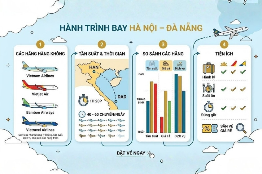 v&eacute; m&aacute;y bay từ H&agrave; Nội đi Đ&agrave; Nẵng