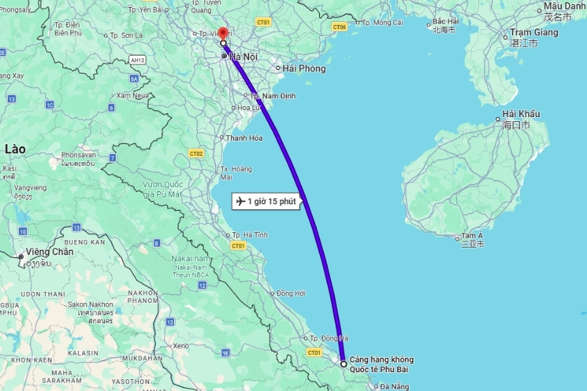 v&eacute; m&aacute;y bay từ H&agrave; Nội đi Huế