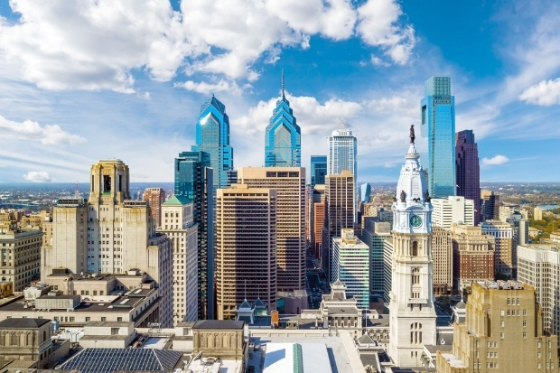 Trung tâm Philadelphia biểu tượng giao thoa giữa lịch sử và hiện đại.