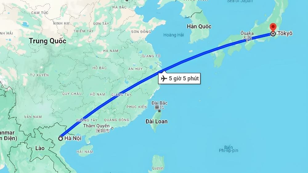 V&eacute; m&aacute;y bay từ H&agrave; Nội đi Tokyo