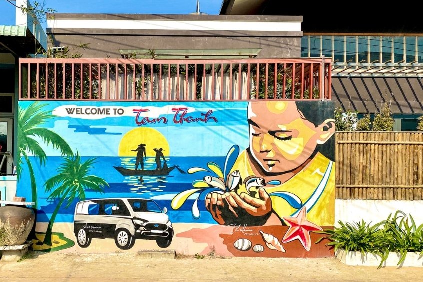 L&agrave;ng b&iacute;ch họa Tam Thanh - C&aacute;c bức tranh tại đ&acirc;y khắc họa sinh động cuộc sống thường ng&agrave;y của người d&acirc;n l&agrave;ng ch&agrave;i