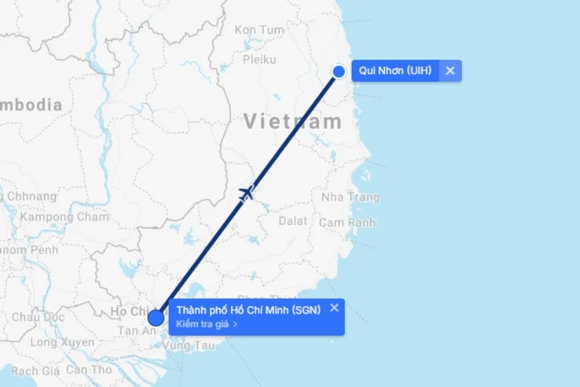 Đăt v&eacute; m&aacute;y bay từ TP. Hồ Ch&iacute; Minh đi Quy Nhơn gi&aacute; rẻ tại Vietnam Booking