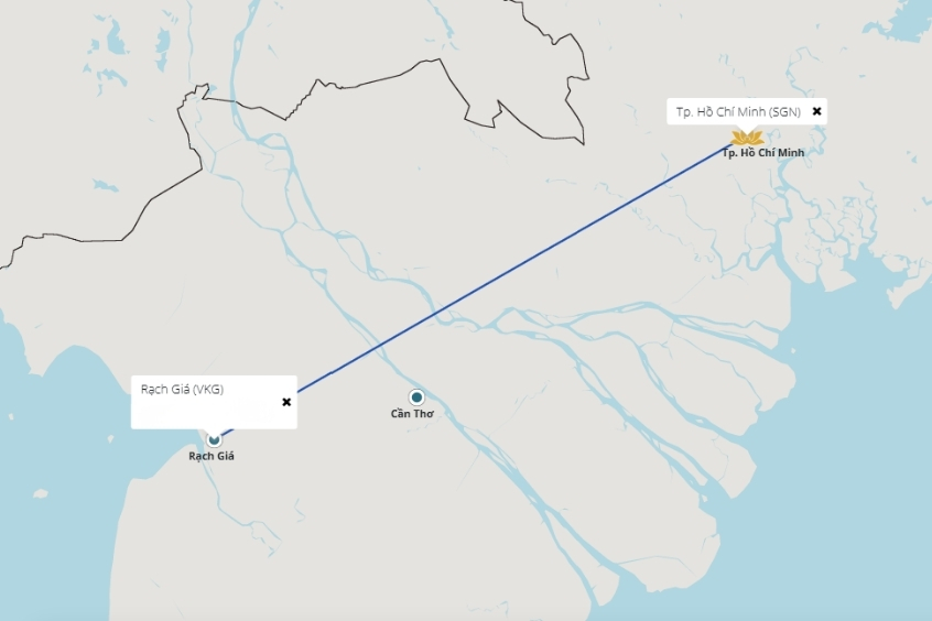 Săn ngay v&eacute; m&aacute;y bay từ TP. Hồ Ch&iacute; Minh đi Rạch Gi&aacute; tại Vietnam Booking