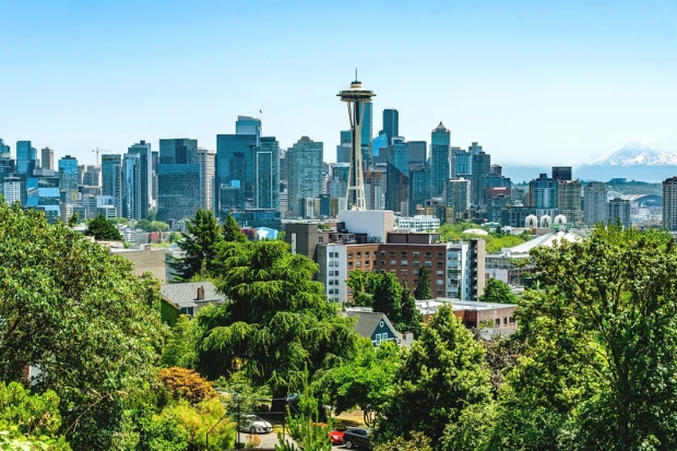 Khung cảnh th&agrave;nh phố Seattle nh&igrave;n từ Kerry Park