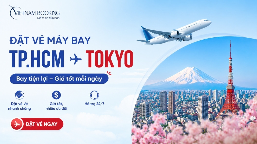 v&eacute; m&aacute;y bay từ TP. Hồ Ch&iacute; Minh đi Tokyo