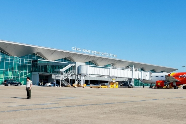 Cảng h&agrave;ng kh&ocirc;ng Quốc tế Vinh, một trong những s&acirc;n bay quan trọng của khu vực Bắc Trung Bộ