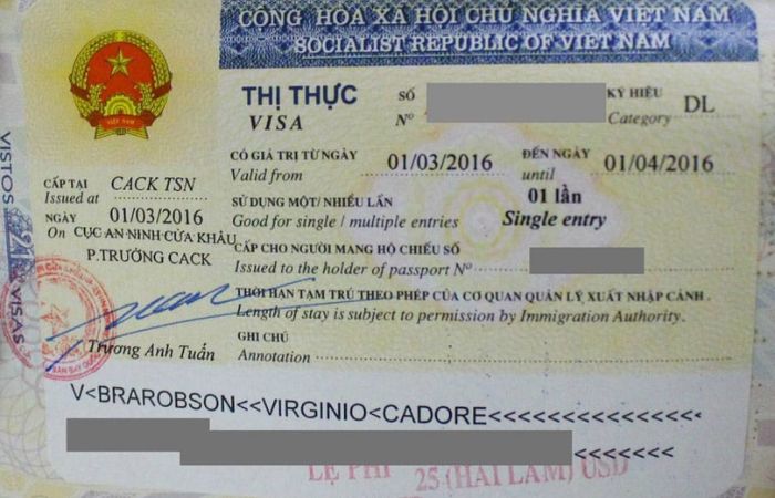 visa Việt Nam cho người Ph&aacute;p