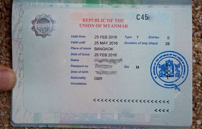 Điều kiện xin visa đi Myanmar