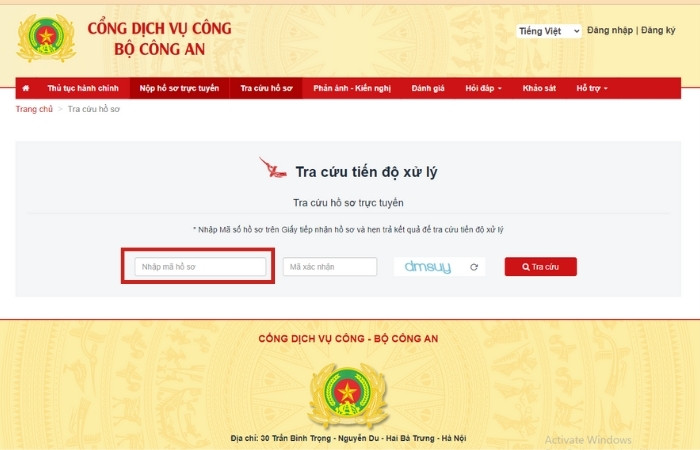  tra cứu hồ sơ c&ocirc;ng văn nhập cảnh