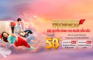 Giảm đến 50% với đặc quyền dành cho hạng Business Vietjet Air siêu hấp dẫn