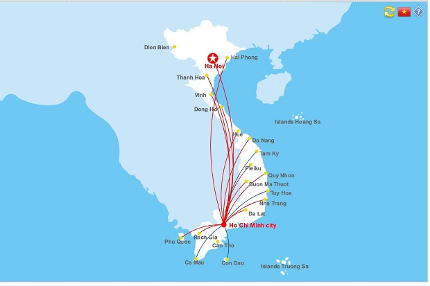 Lịch bay Vietnam Airlines